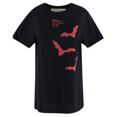 Off White Red Bat Wings Graphic Tee