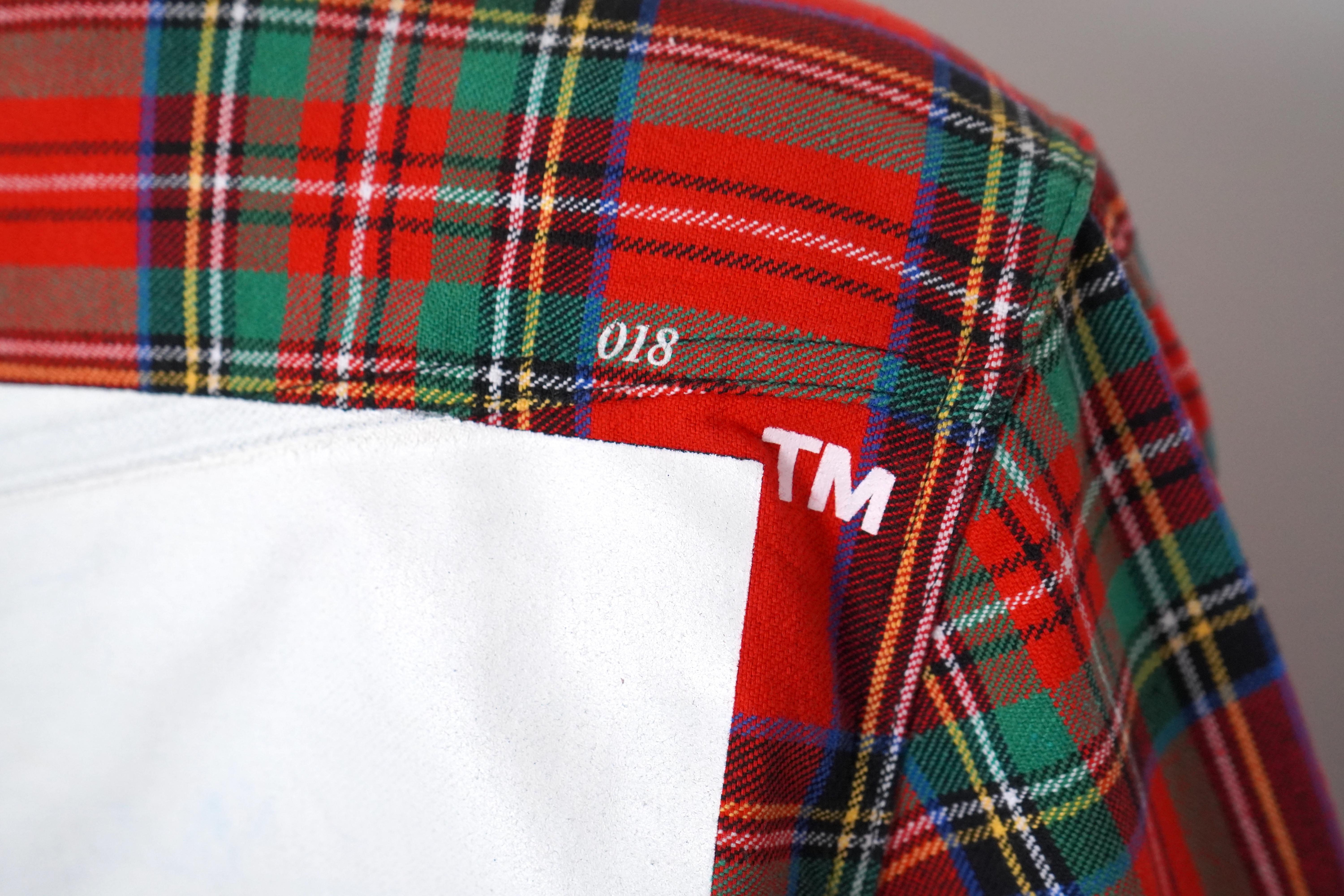 Off-White Red Plaid Flannel (SS13) For Sale 1