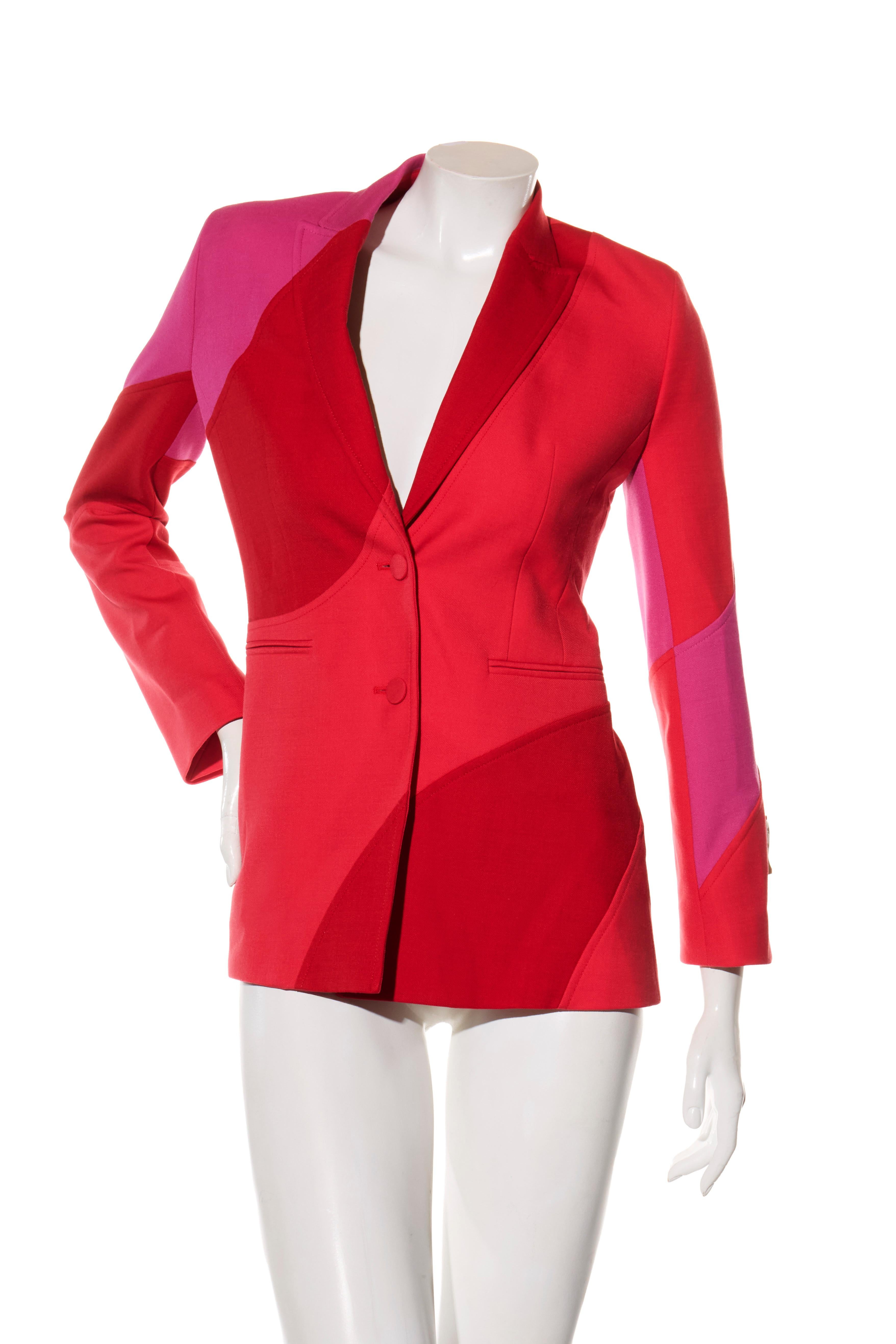 Combinaison pantalon en spirale rouge et rose Off-White Resort 2021 Taille IT 38 Pour femmes en vente
