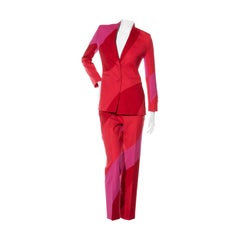 Off-White Resort 2021 Red & Pink Spiral Pantsuit Size IT 38