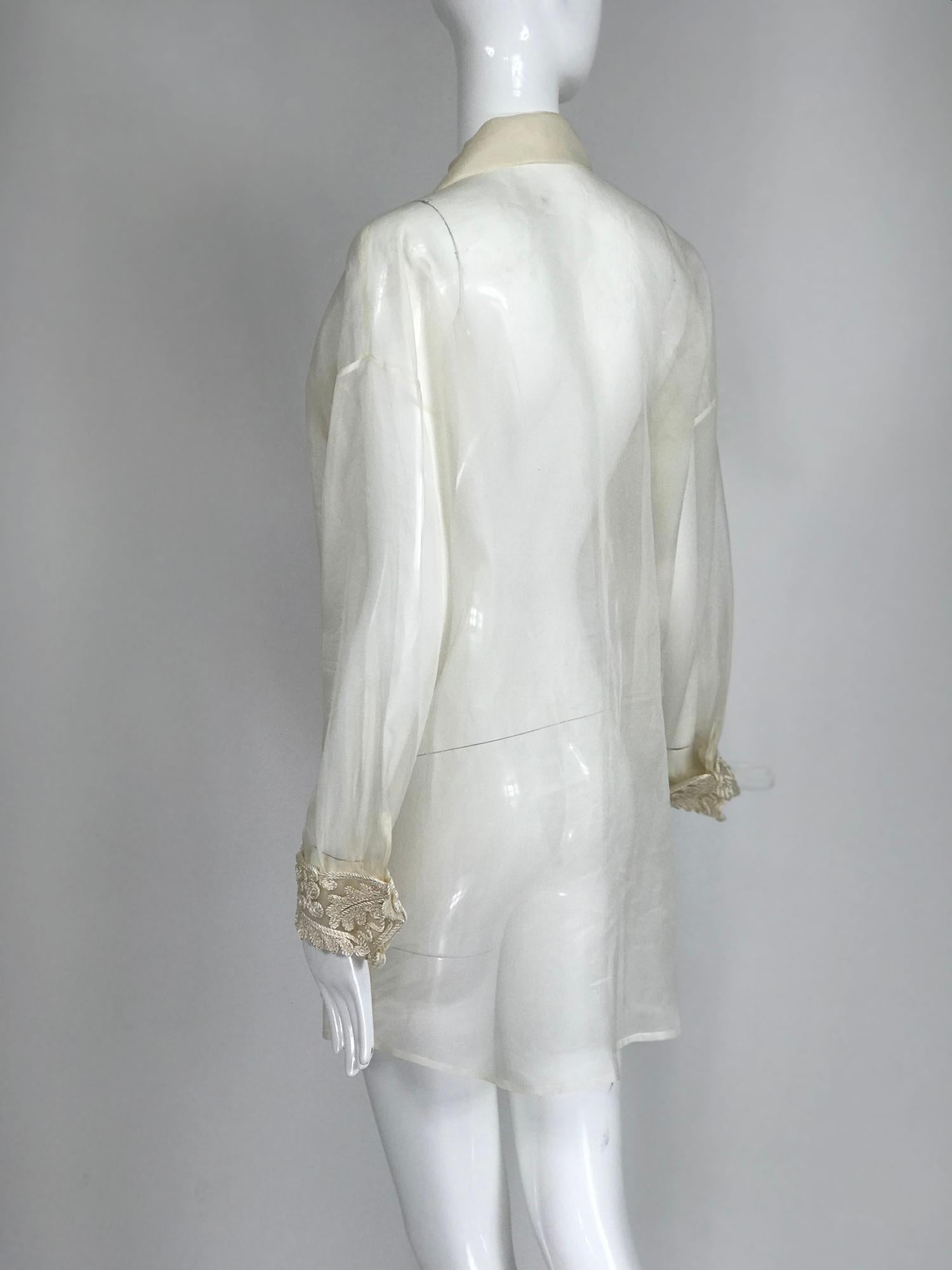silk tunic blouse long