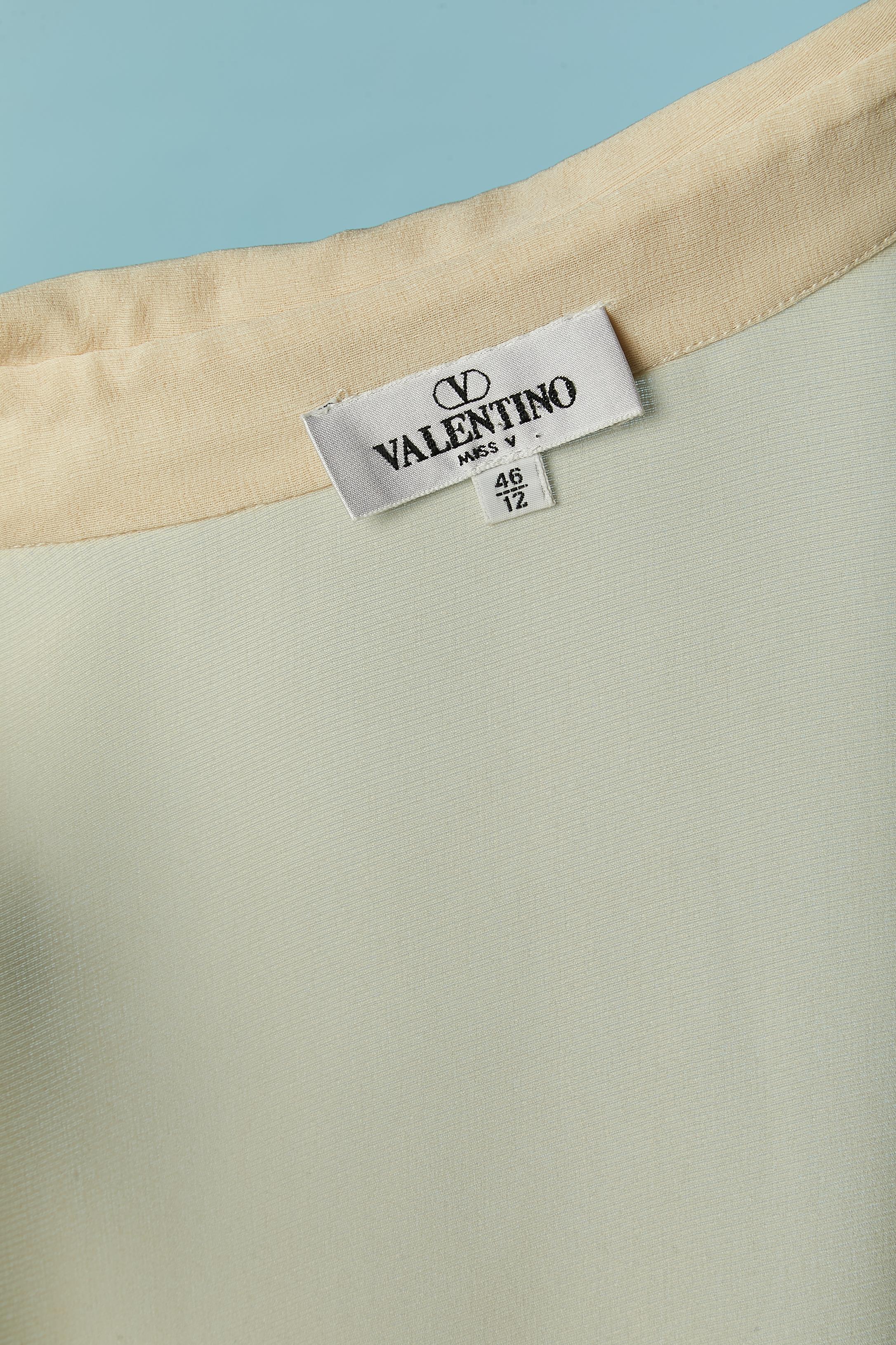 Off-white shirt and skirt with beadwork VALENTINO Miss V 2