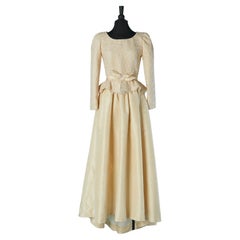 Off-white silk and guipure lace wedding dress DANIEL  ROLAND