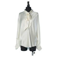 Off-white silk blouse with Polka dots pattern ALEXANDRE VAUTHIER COUTURE