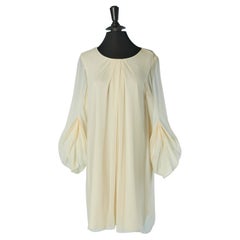 Off-white silk chiffon dress DIANE Von FURSTENBERG