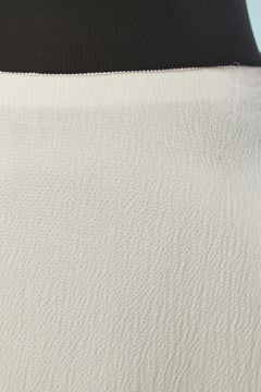 Off-white silk long skirt CHRISTIAN DIOR