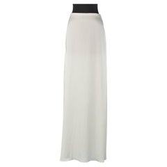 Off-white silk long skirt CHRISTIAN DIOR