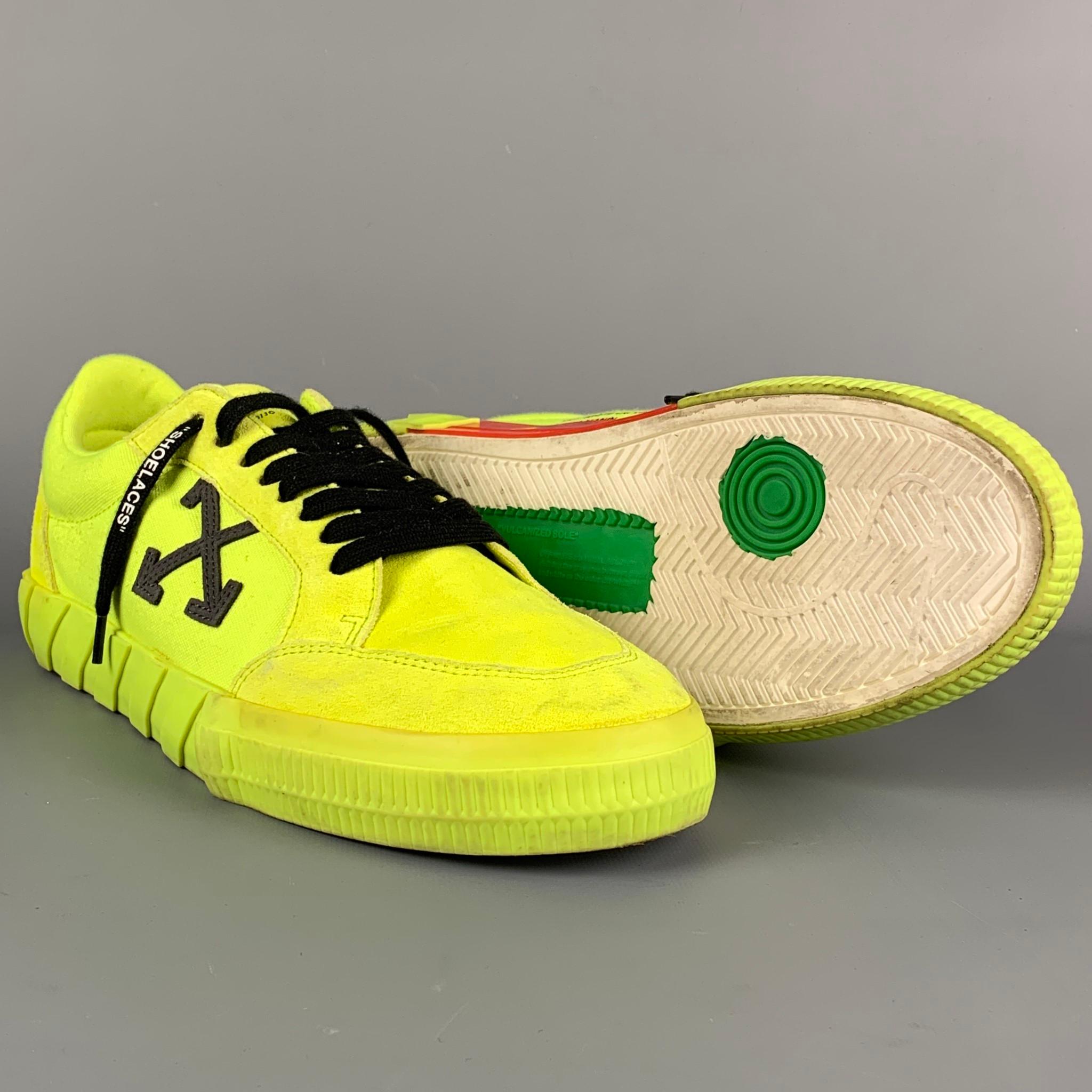 off white shoes yellow