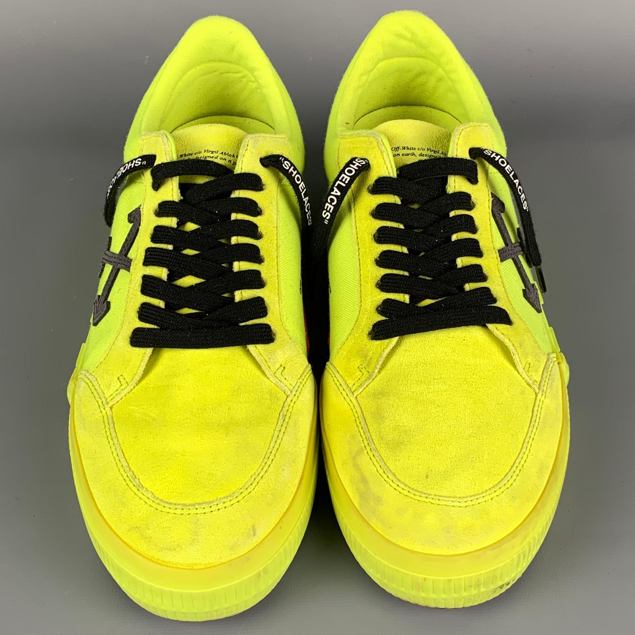 neon yellow shoes