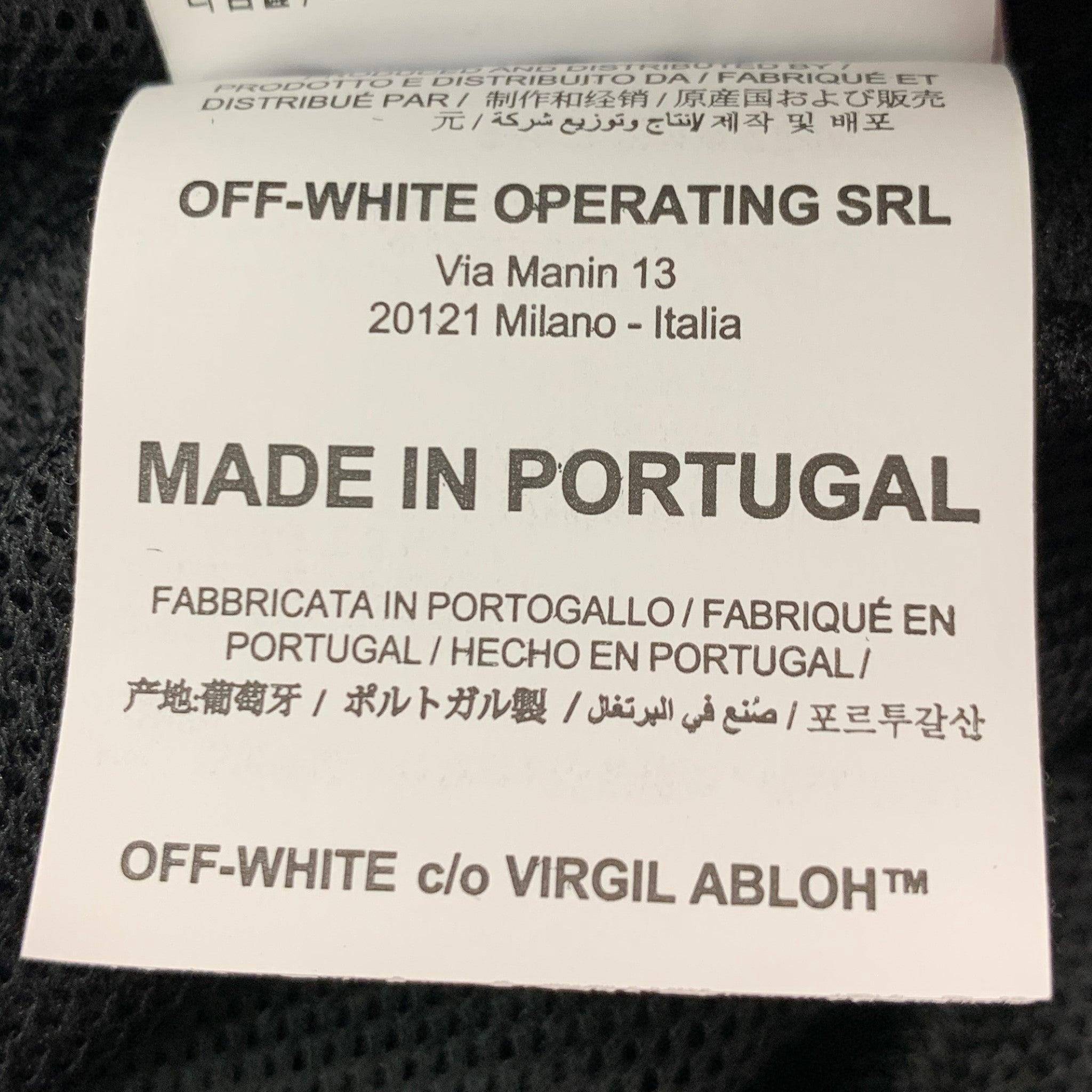OFF-WHITE Größe L Schwarz Mesh Polyester Elastic Tailleband Shorts im Angebot 3