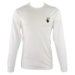 Camiseta de manga larga OFF-WHITE Talla M Blanco Negro Gráfico Algodón