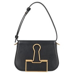 Off-White Skeleton Binder Shoulder Bag — Black