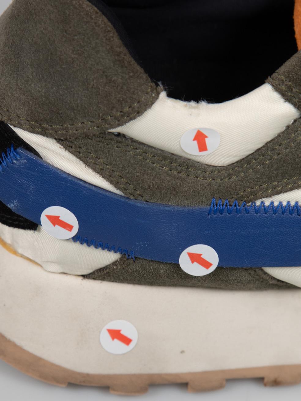 Off-White Suede & Cloth Arrow Trainers Size IT 39 en vente 2