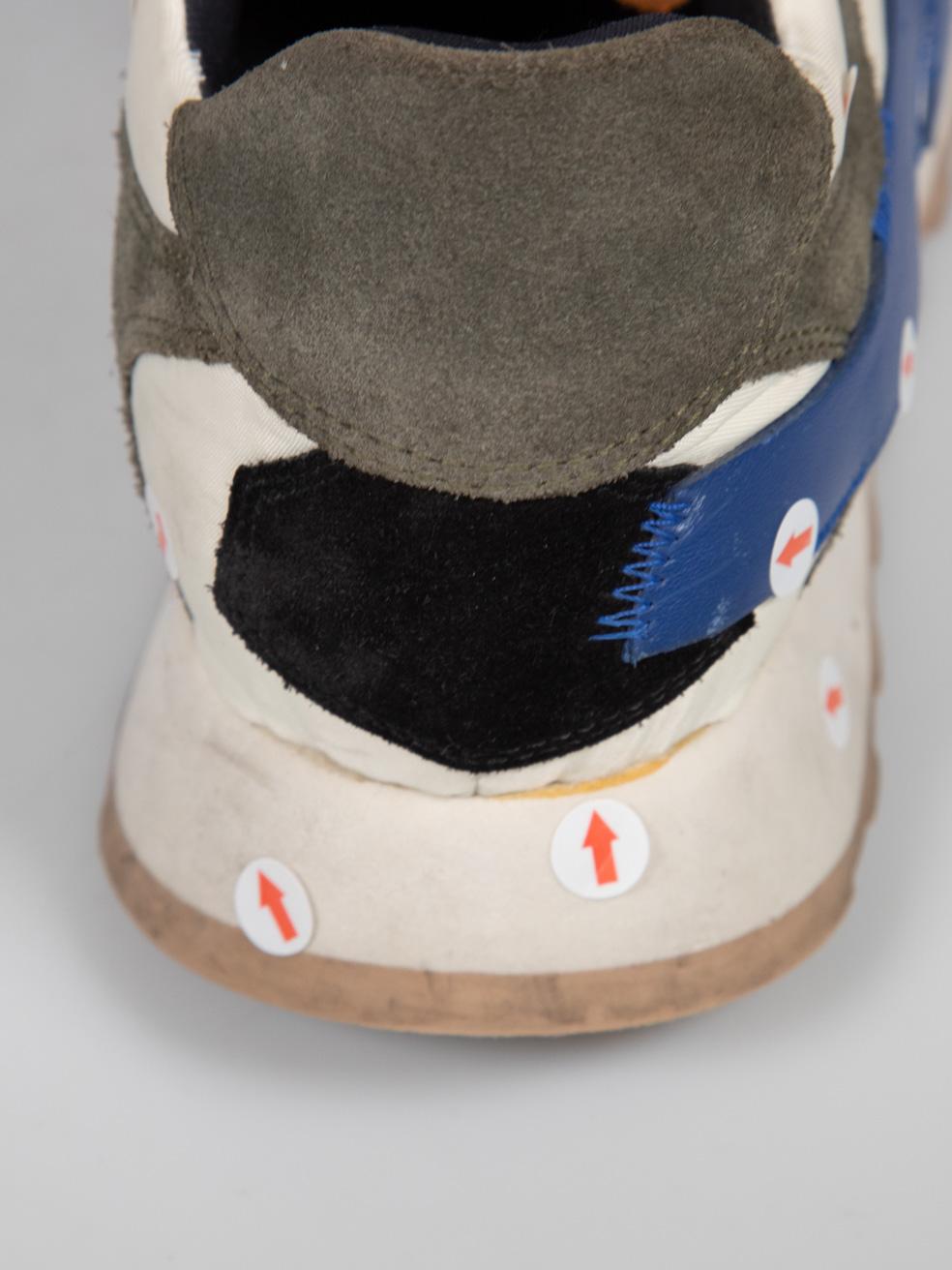 Off-White Suede & Cloth Arrow Trainers Size IT 39 en vente 3