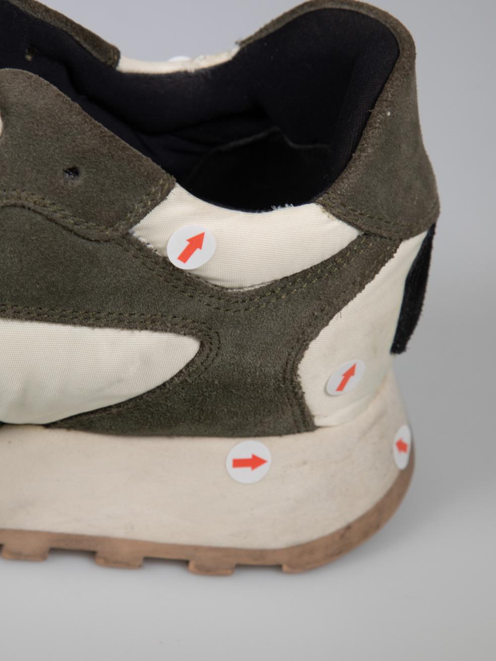 Off-White Suede & Cloth Arrow Trainers Size IT 39 en vente 4