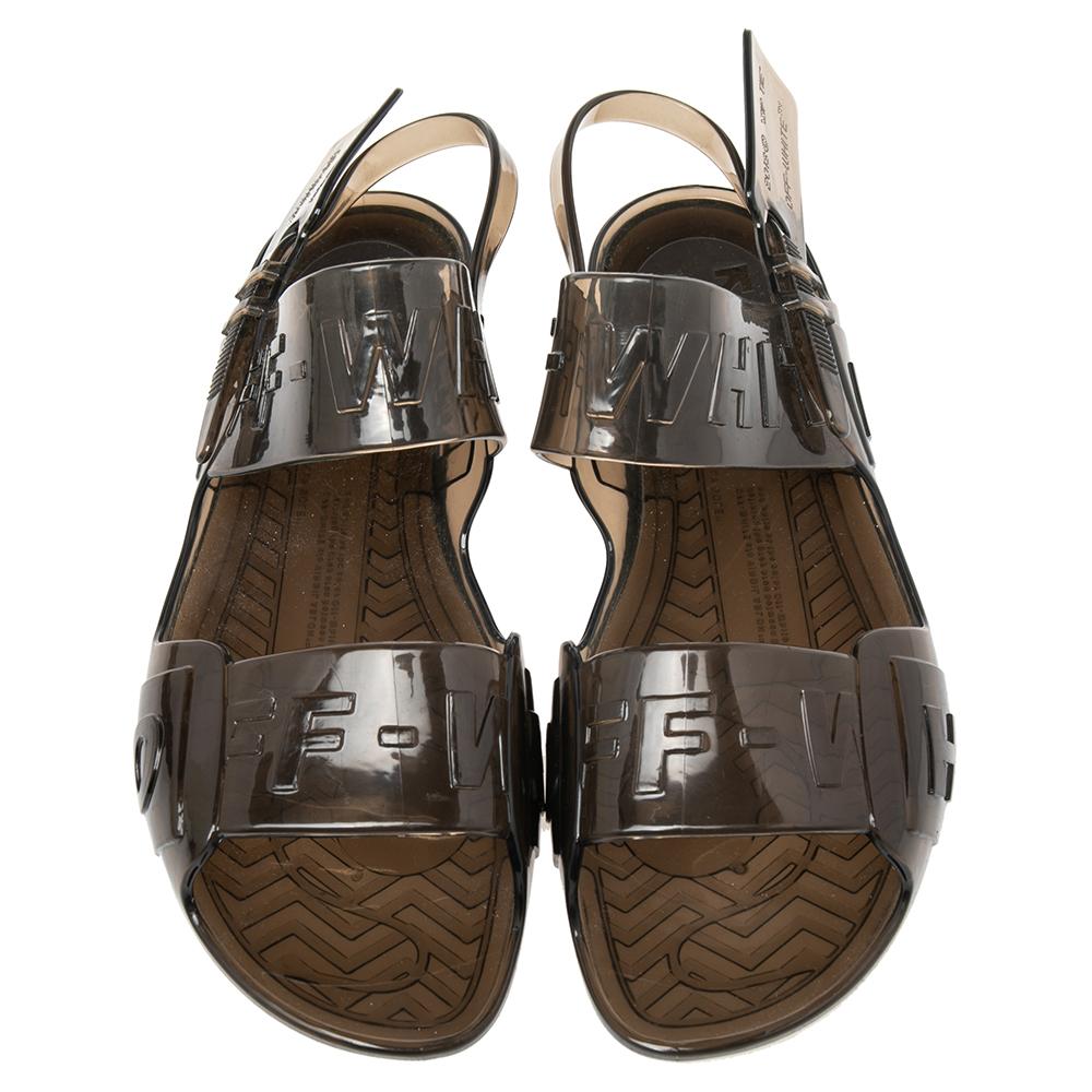 transparent flat sandals