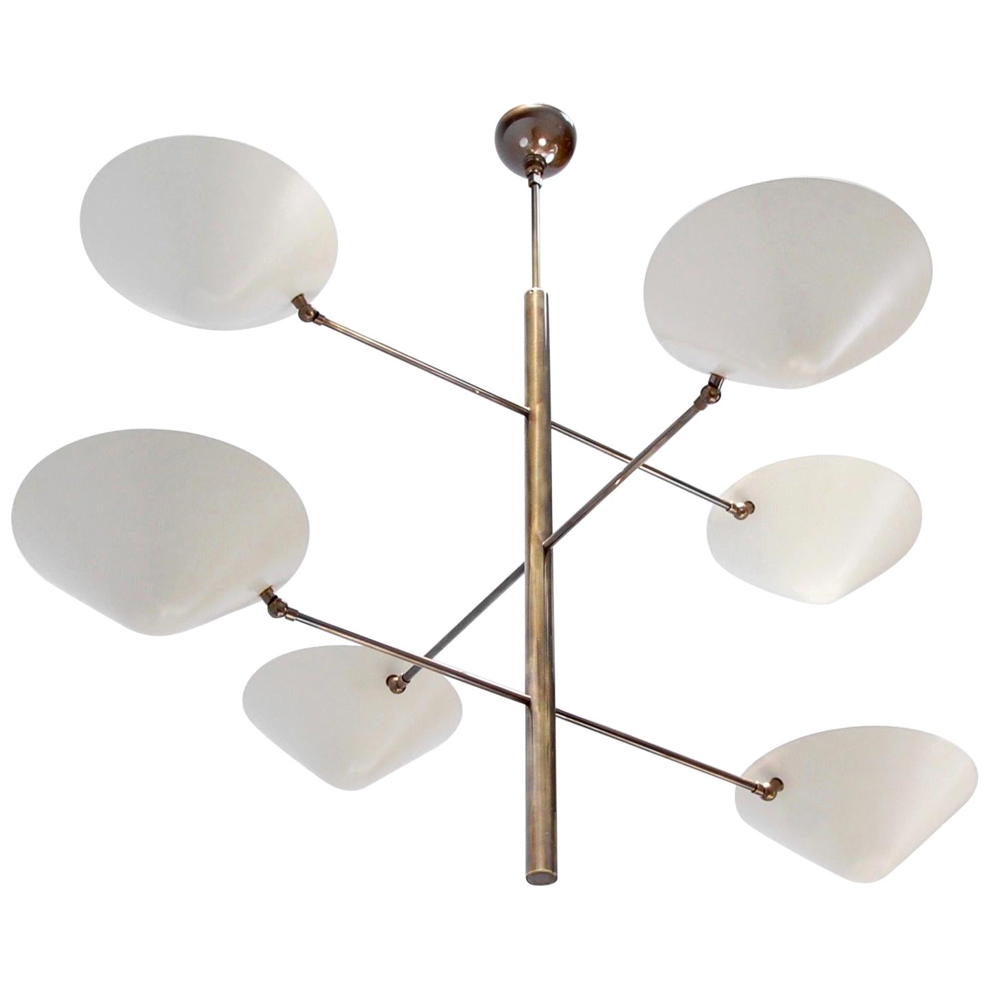 Lampadario ad albero bianco sporco