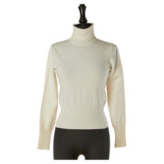 Off-white turtle neck ALAIA