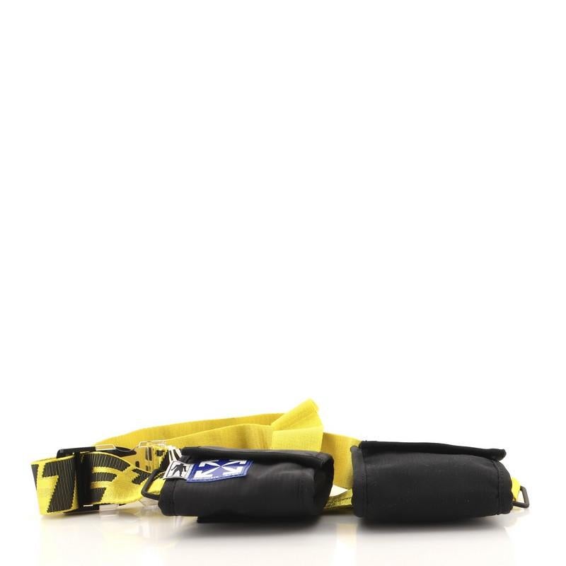 Off white two pocket belt bag top