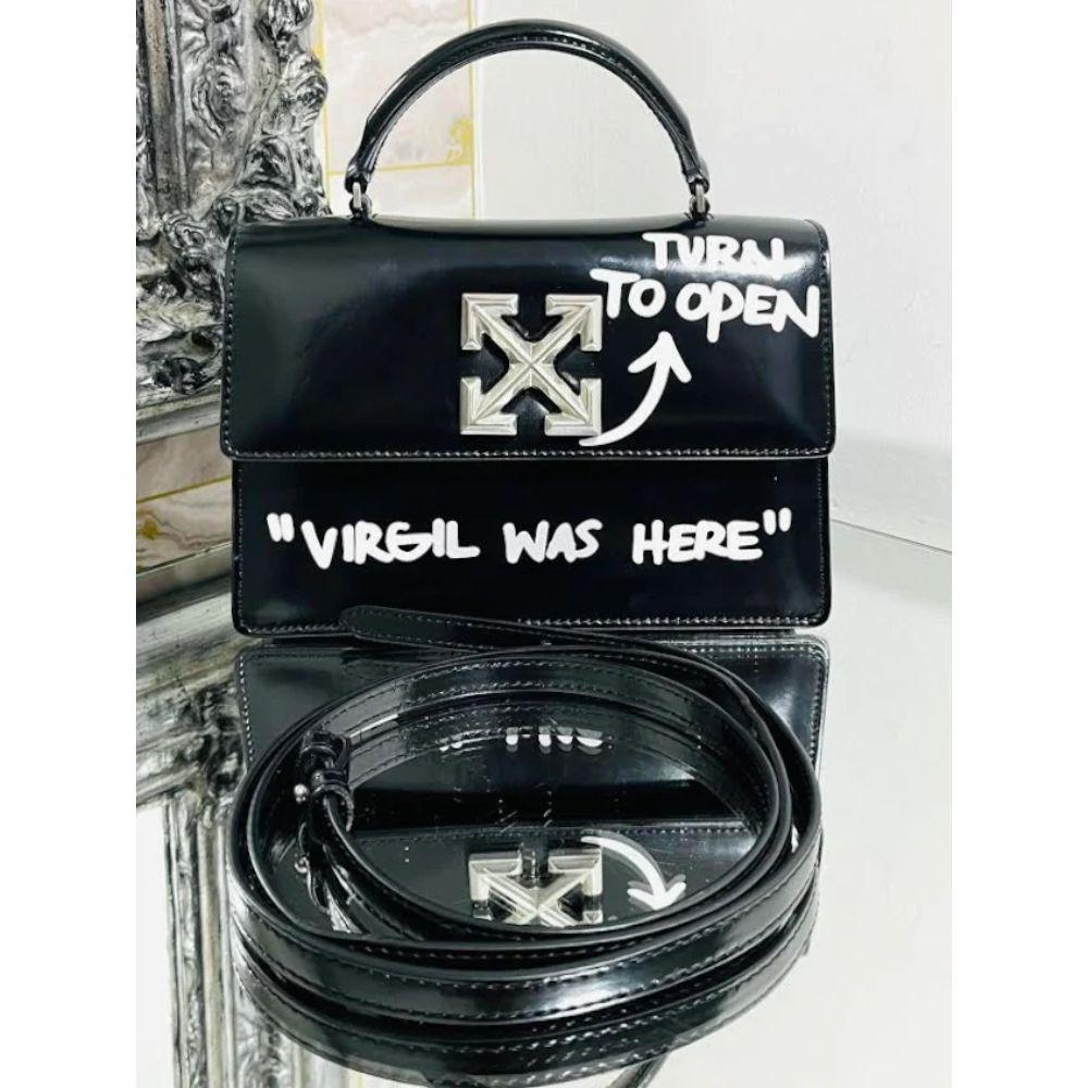 Black Off-White Virgil Abhloh 1.4 Jitney Leather Crossbody Bag