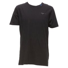 OFF WHITE Virgil Abloh 2020 camiseta negra de algodón con logo estampado gigante en la espalda M
