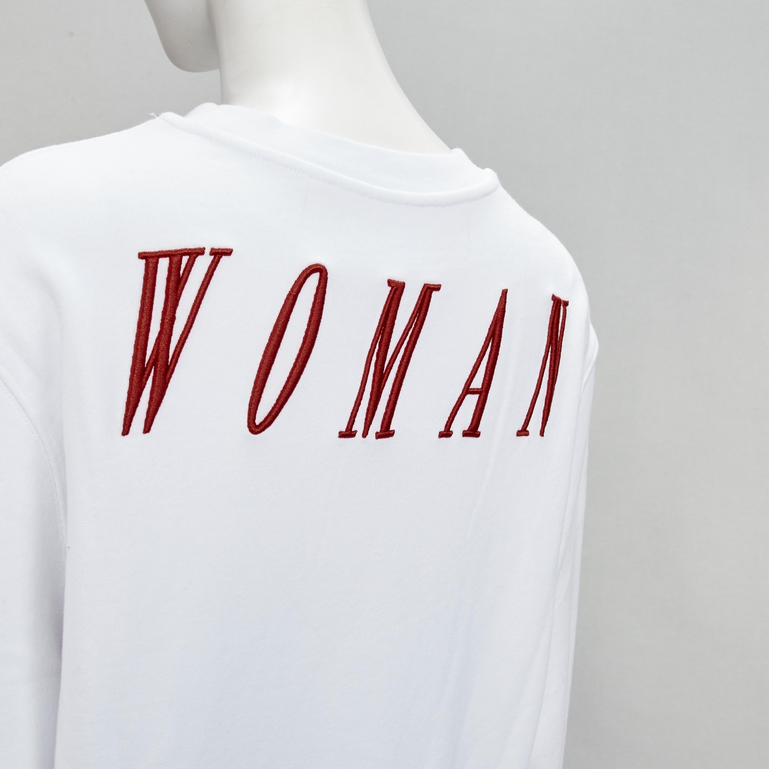 OFF WHITE Virgil Abloh Natural Woman red balloOn print embroidery sweatshirt M
Brand: Off White
Designer: Virgil Abloh
Material: Feels like cotton
Color: White

CONDITION:
Condition: Excellent, this item was pre-owned and is in excellent condition.