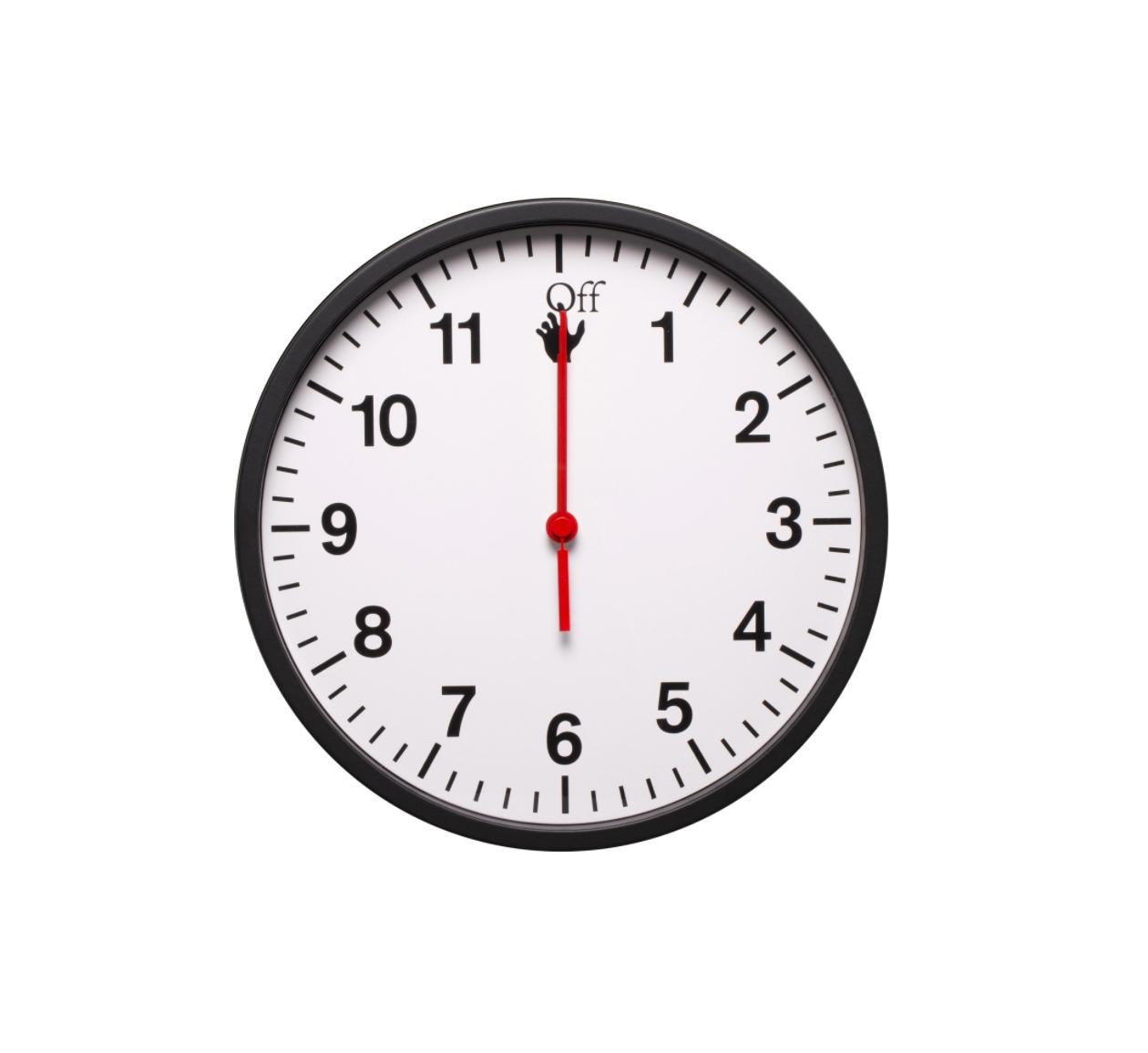 black and white wall clocks