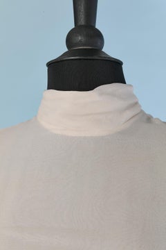 Off-white wedding dress with lace Circa 1960's