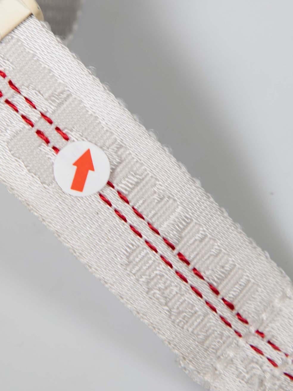 Cintura con logo industriale bianca di Off-White 2