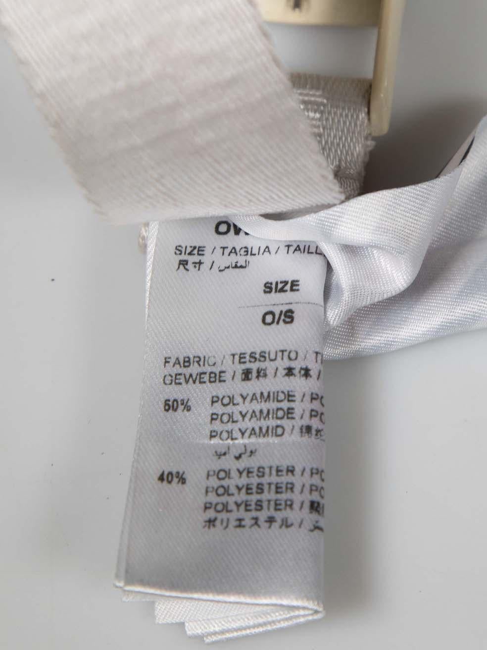 Cintura con logo industriale bianca di Off-White 3