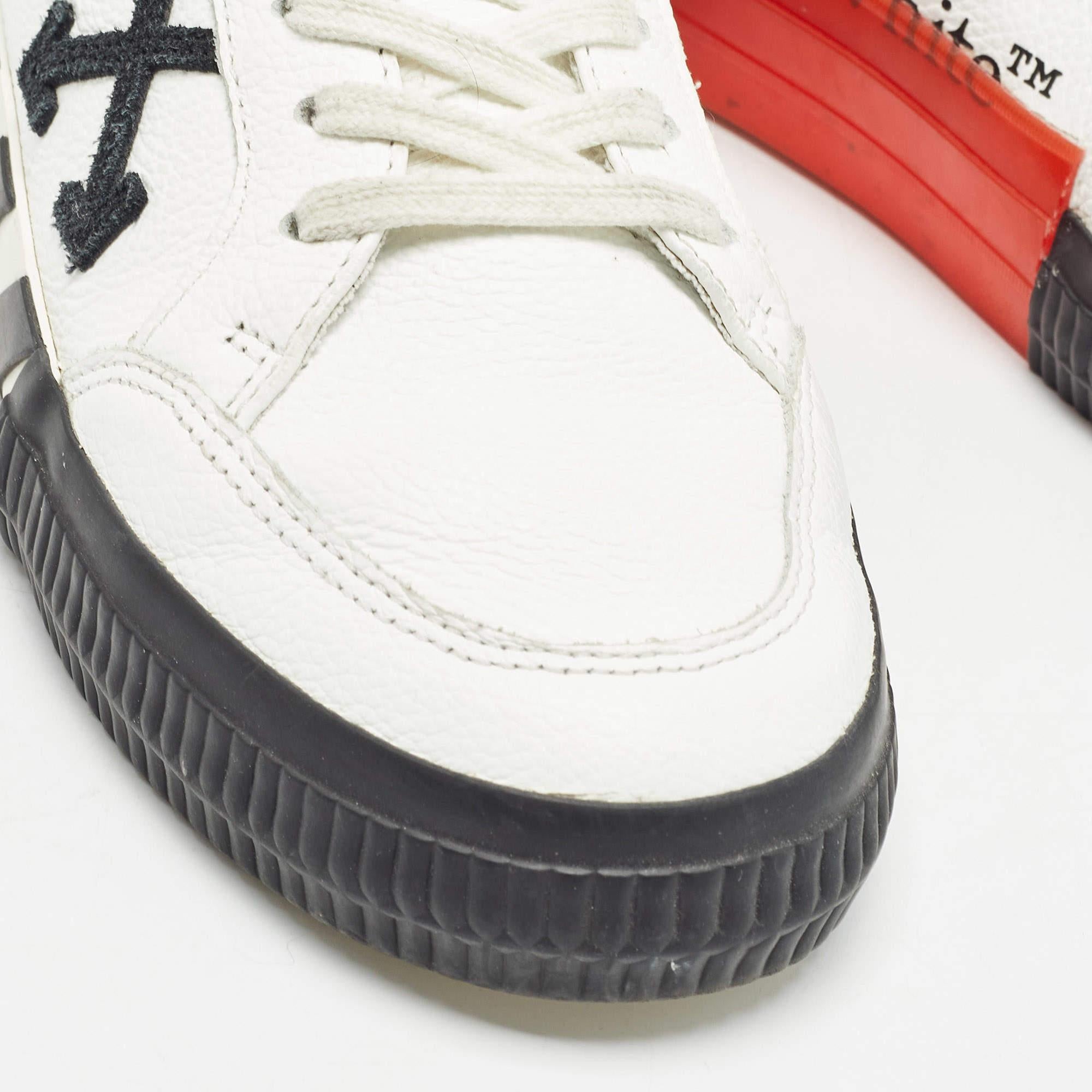 Zapatillas con cordones vulcanizados de piel blanca Off-White Talla 37 3
