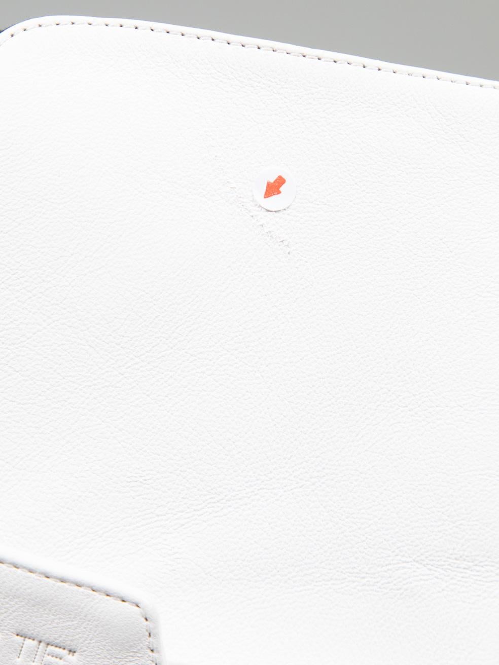 Off-White White Leather Zip Tie Boots Size IT 39 For Sale 3