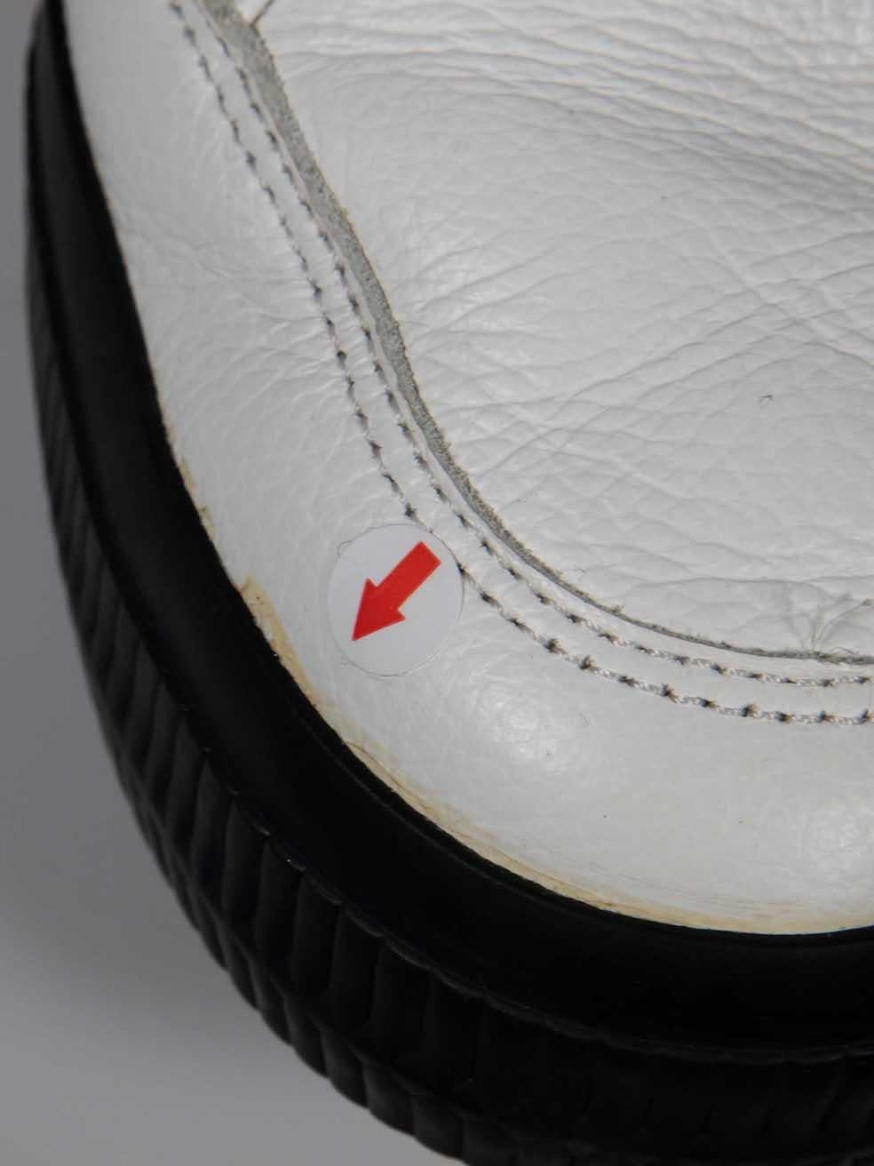 Off-White White Leather Zip Tie Vulcanized Trainers Size IT 41 en vente 4