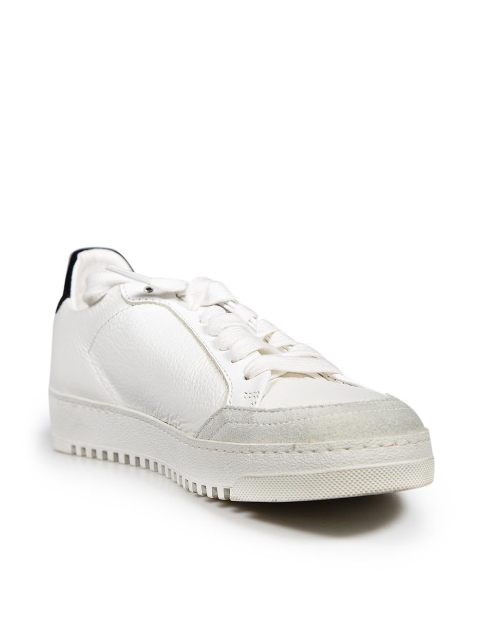 CONDITION is Very good. Minimal wear to the trainers is evident. One small mark on the toe box of the left shoe. General creasing to the leather at the top of the counter on both shoes to this used Off-White designer resale item.
 
 Details
 
 
