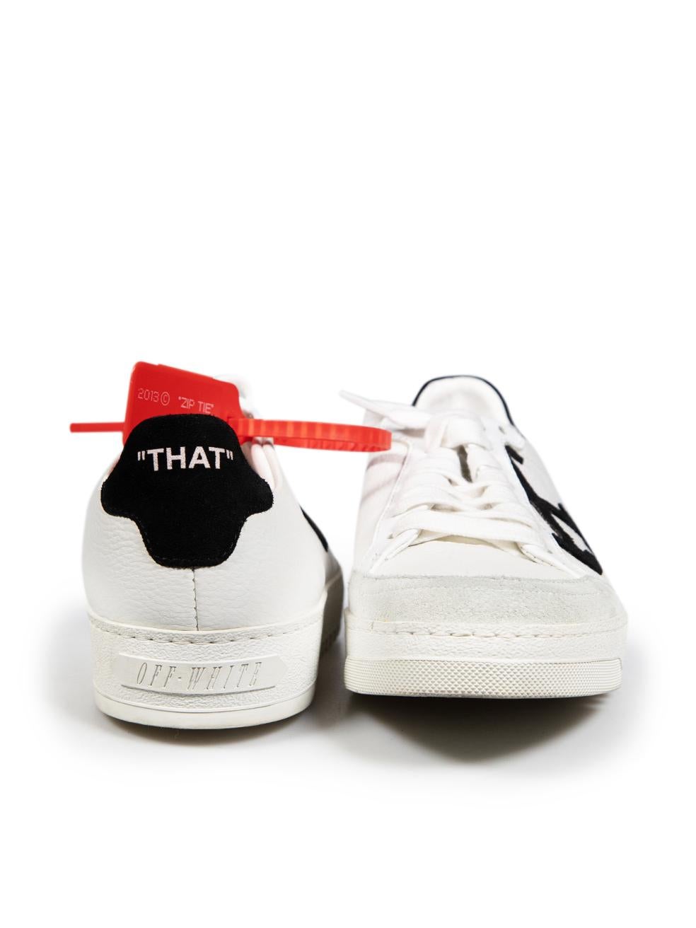 Gray Off-White White Low Vulcanised Trainers Size IT 35 For Sale
