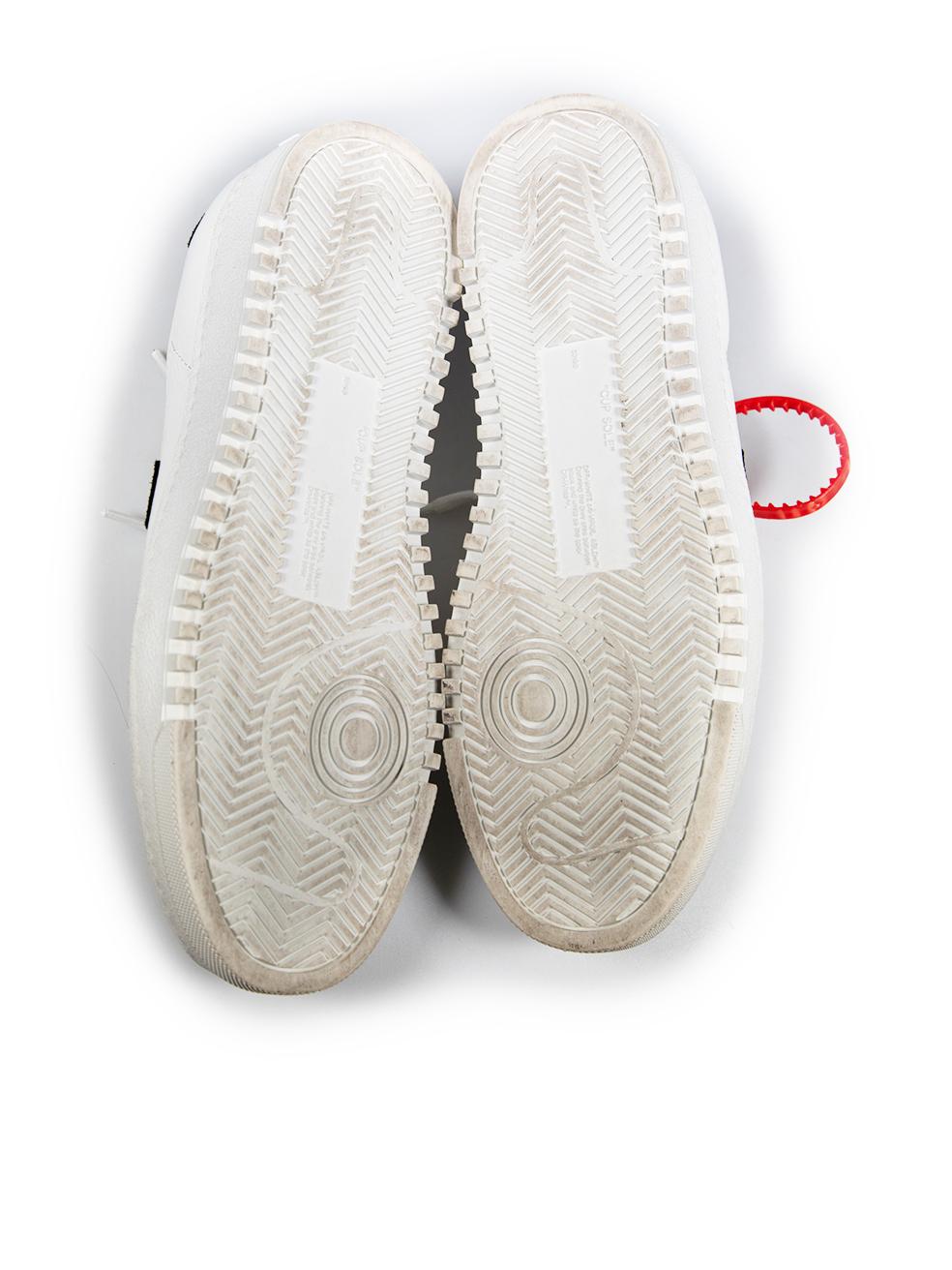 Off-White White Low Vulcanised Trainers Size IT 35 In Good Condition For Sale In London, GB