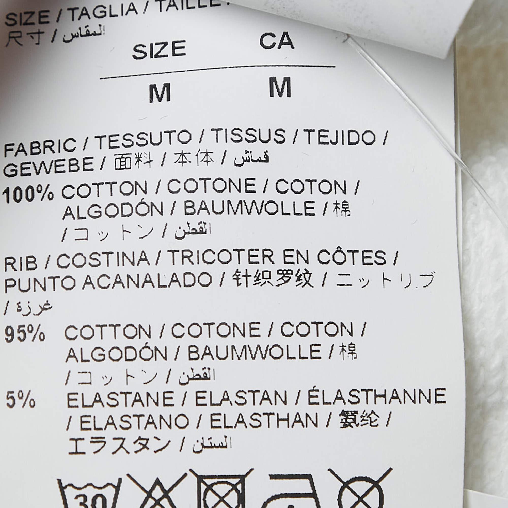 Felpa in cotone con patch Donna Bianca di Off-White M. in vendita 1