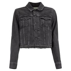 Off-White Women's 2018 Anthracite Tropical Arrows Denim Jacket