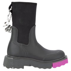 Off-White Women's Black Sponge Rain Boots