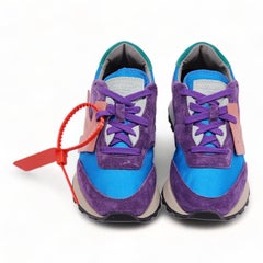 Sneakers HG Runner Mixed-Media in pelle scamosciata "Violet Coral" di Off-White Donna