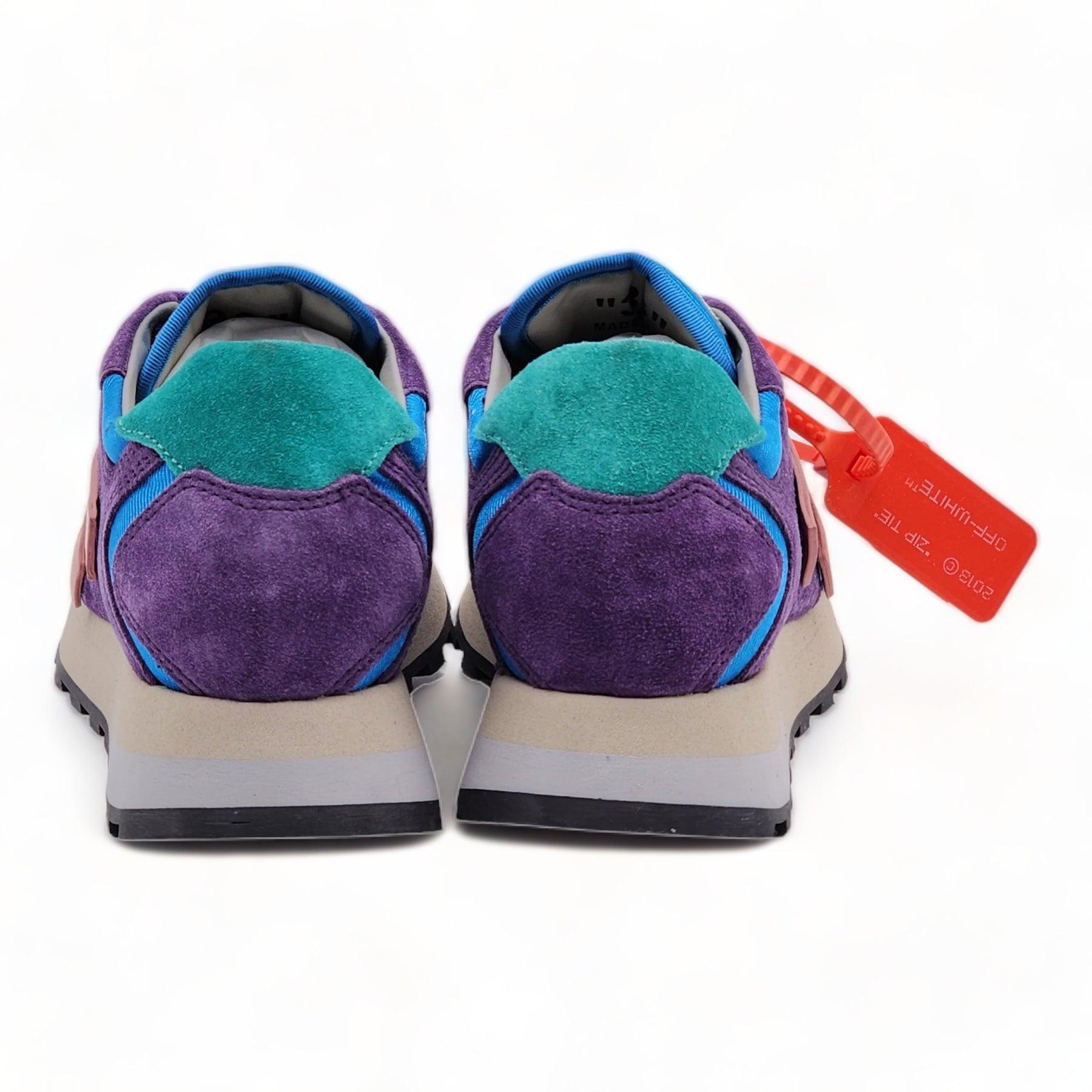 Purple Off-White Women’s HG Runner Mixed-Media Suede Sneakers ‘Violet Coral’ For Sale