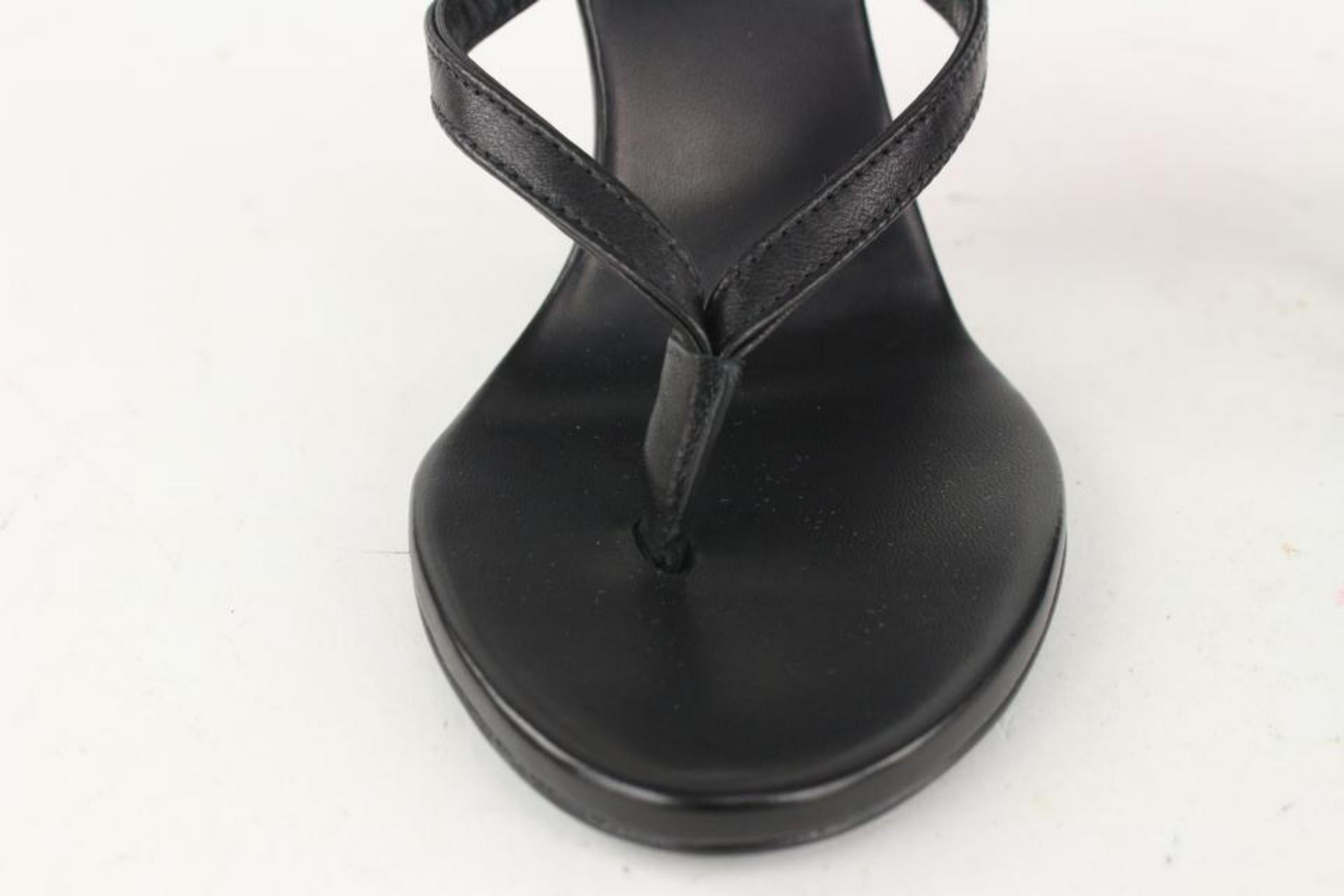 Off-White Women's Size 36 Black Zip Tie Sandal 1020of31 In New Condition In Dix hills, NY