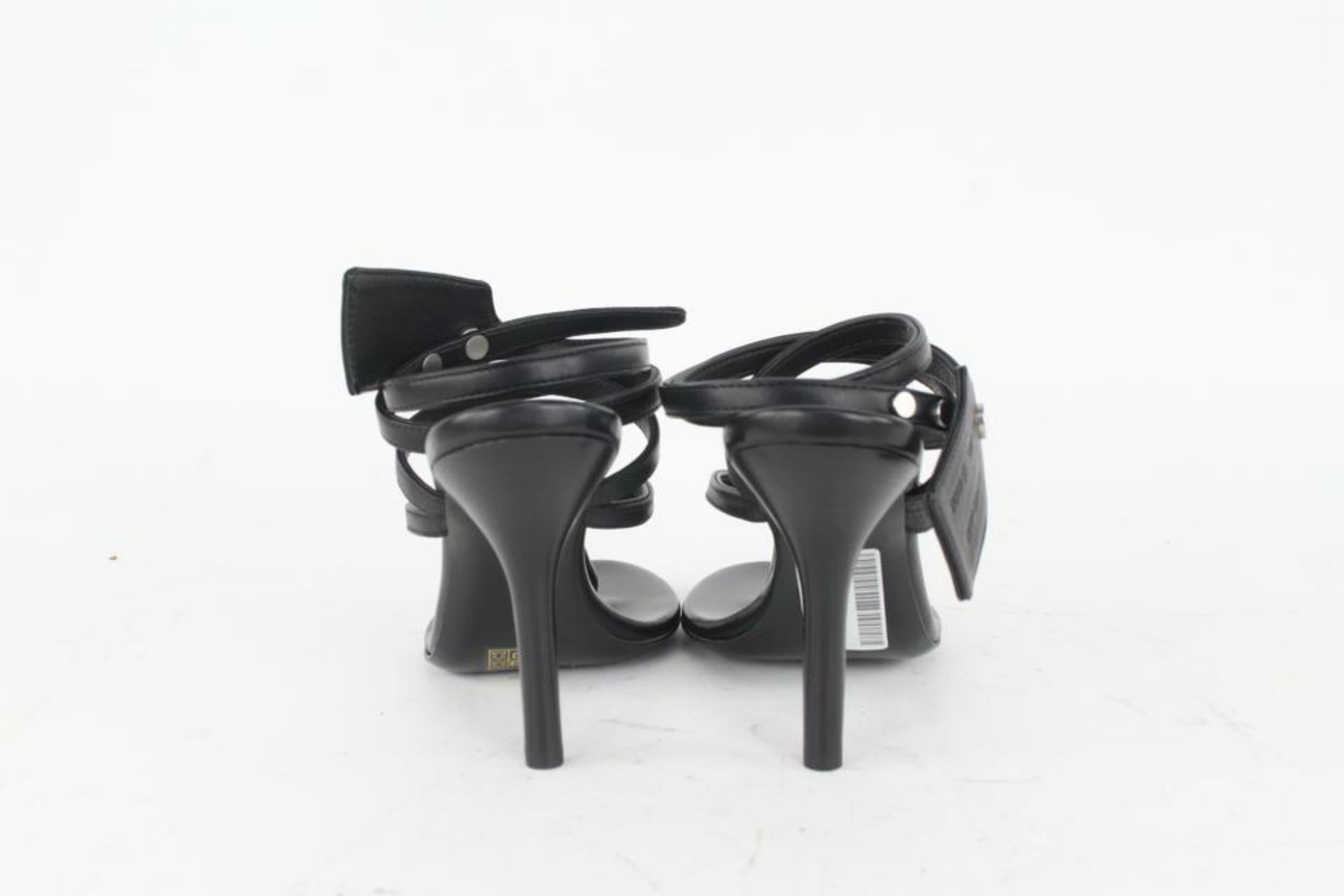 Off-White Women's Size 36 Black Zip Tie Sandal 1020of31 1