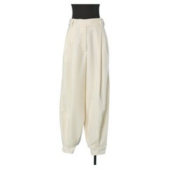 Off-white wool ballon trouser ALEXANDRE VAUTHIER