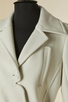 Off-white wool coat COURRÈGES