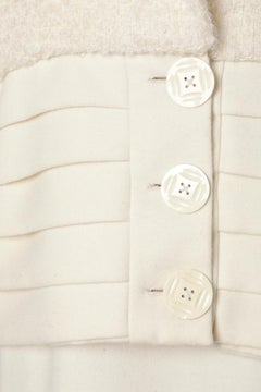 Off-white wool skirt-suit Kniomy