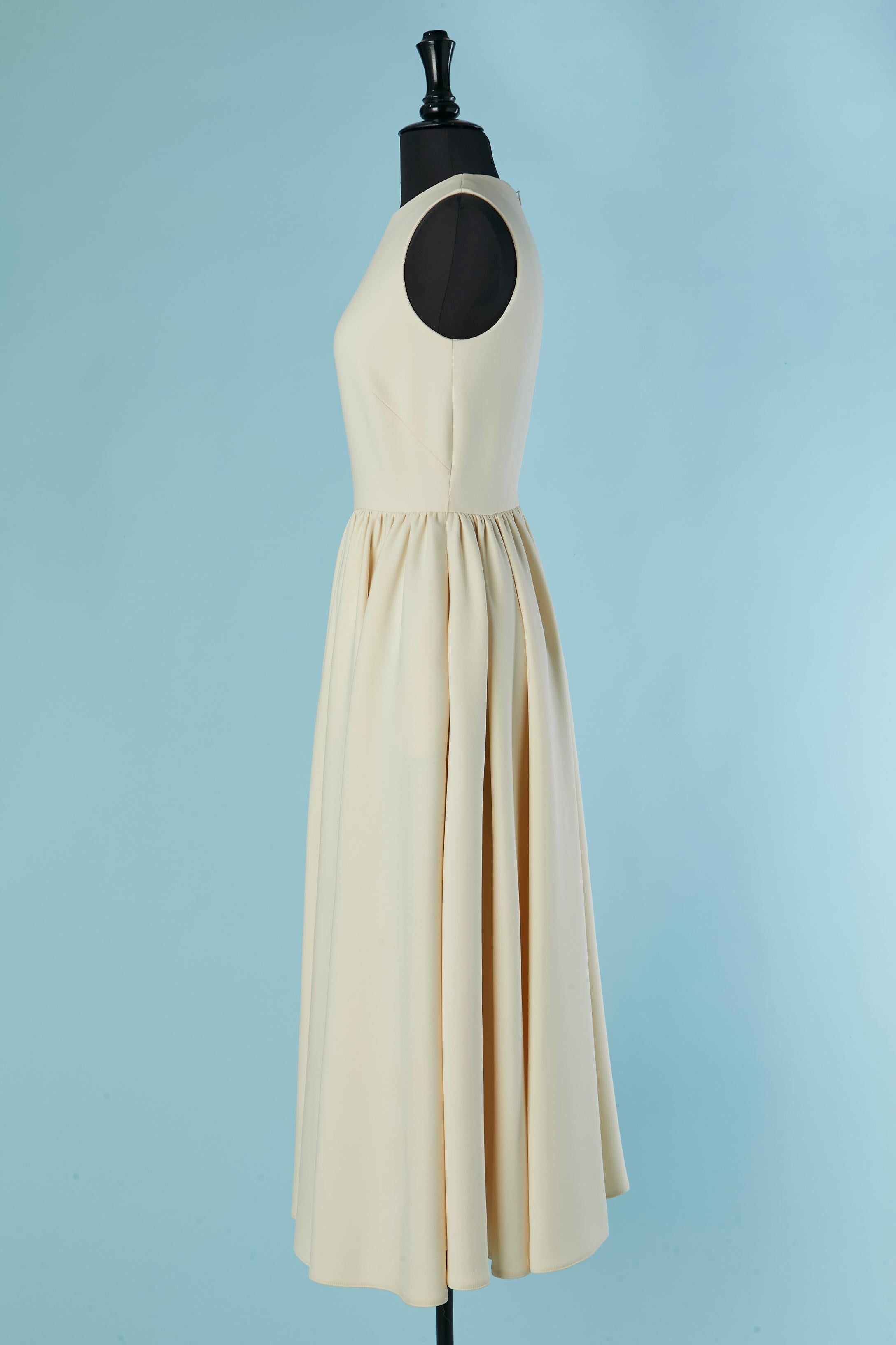 Women's Off-white wool sleEveless dress CHRISTIAN DIOR For Sale