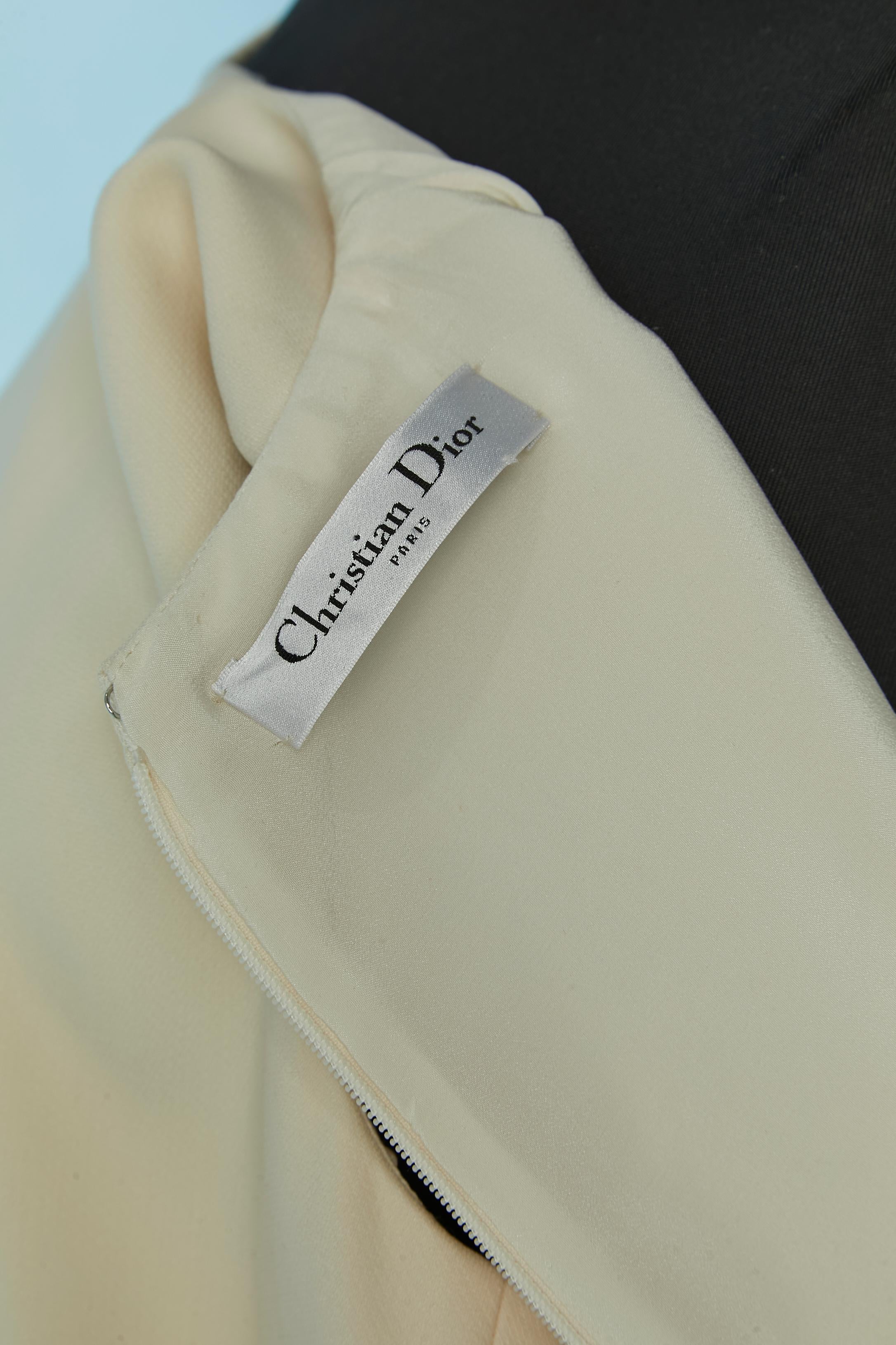 Off-white wool sleEveless dress CHRISTIAN DIOR For Sale 3