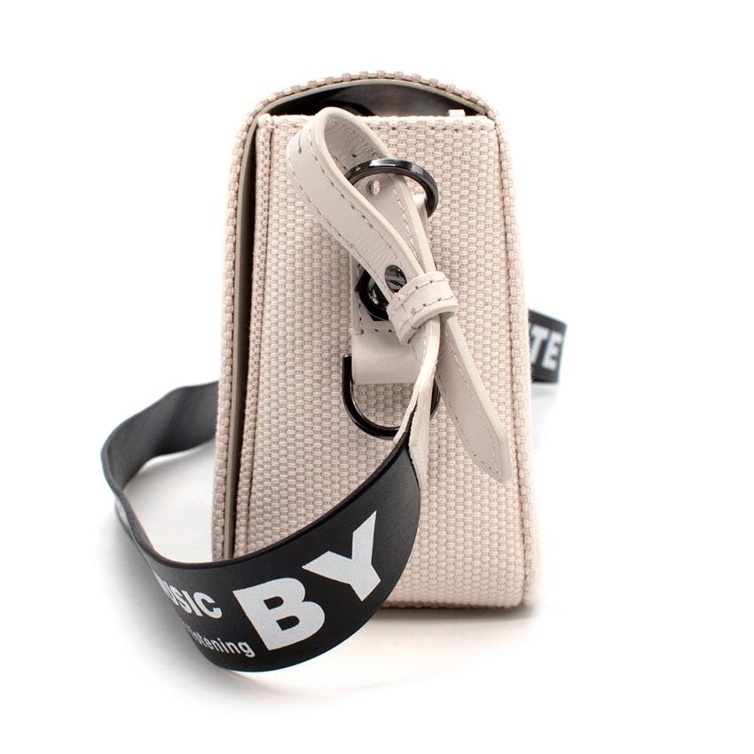 Gray Off-White x Byredo Canvas Binder Clip Flap Bag