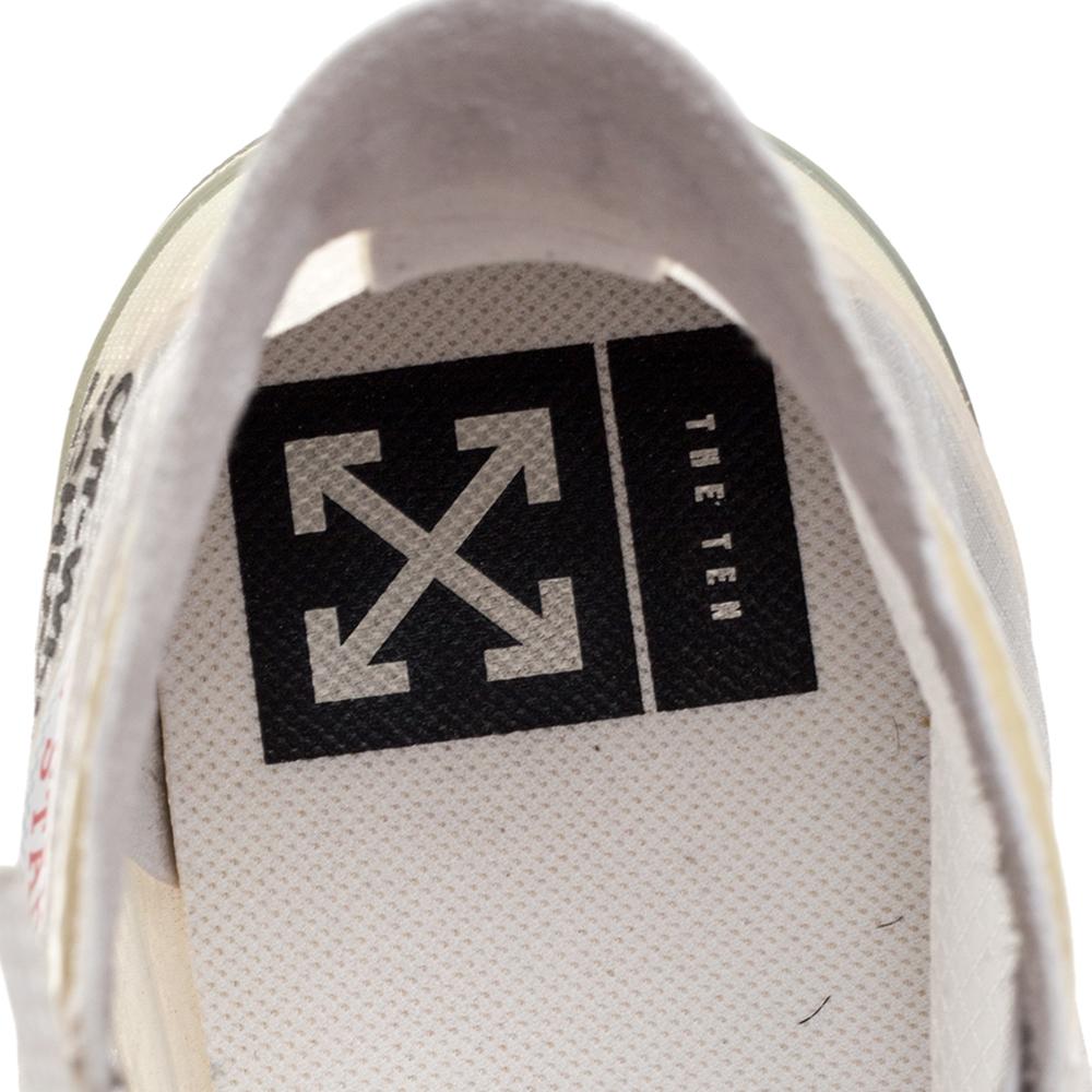 Gray Off-White x Chuck Taylor All Star Mesh & Rubber Vulcanized Hi Top Sneaker Size45